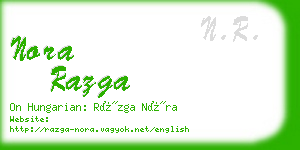 nora razga business card